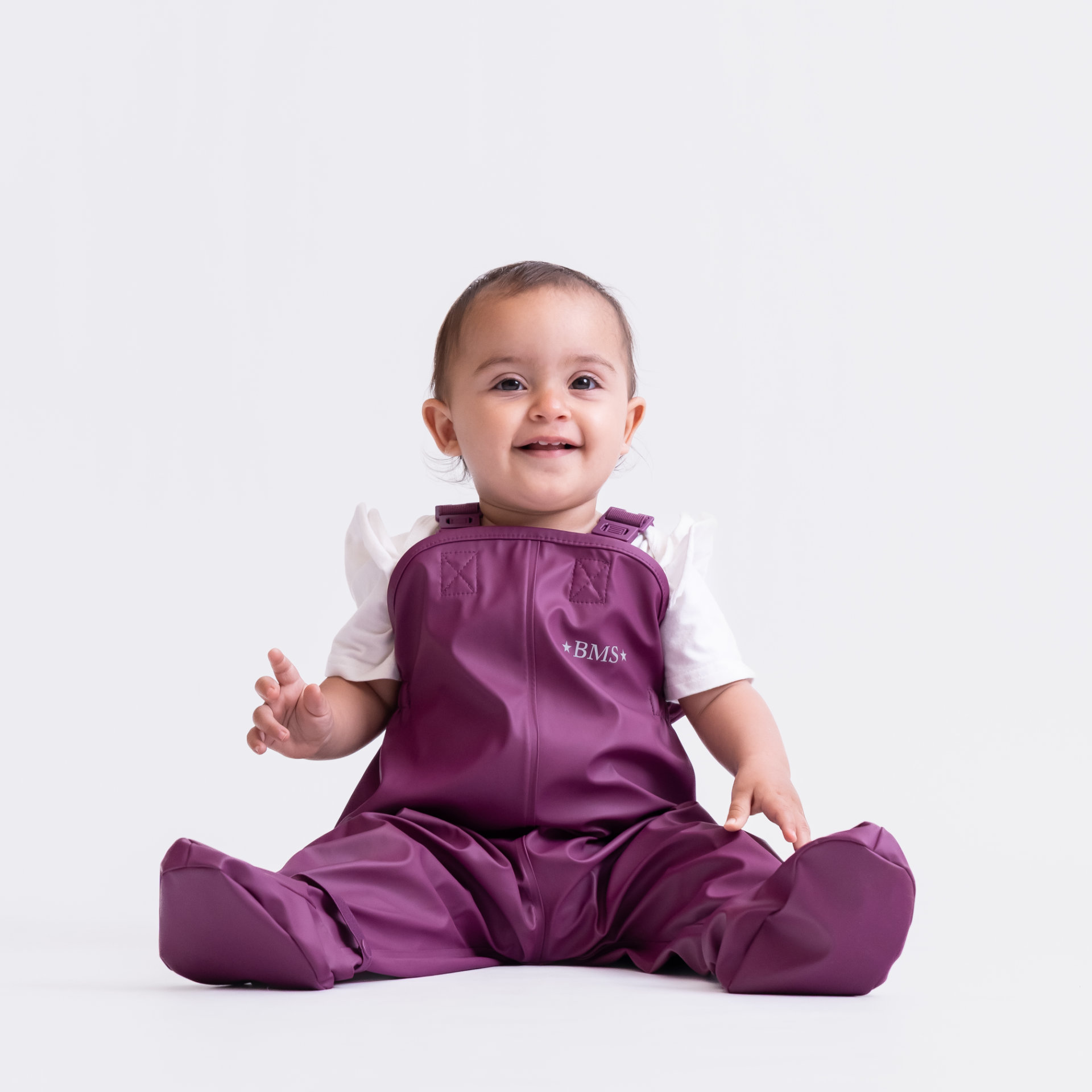 rain dungarees for toddler - BMS BabyBuddy in berry rain dungarees for toddler - BMS BabyBuddy in berry